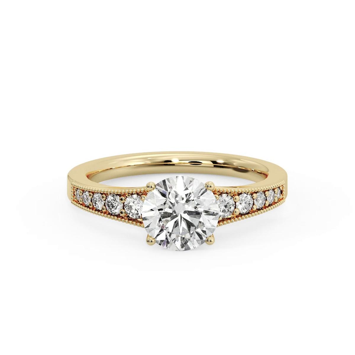 360 degree view of Xiamora Pave Engagement Ring