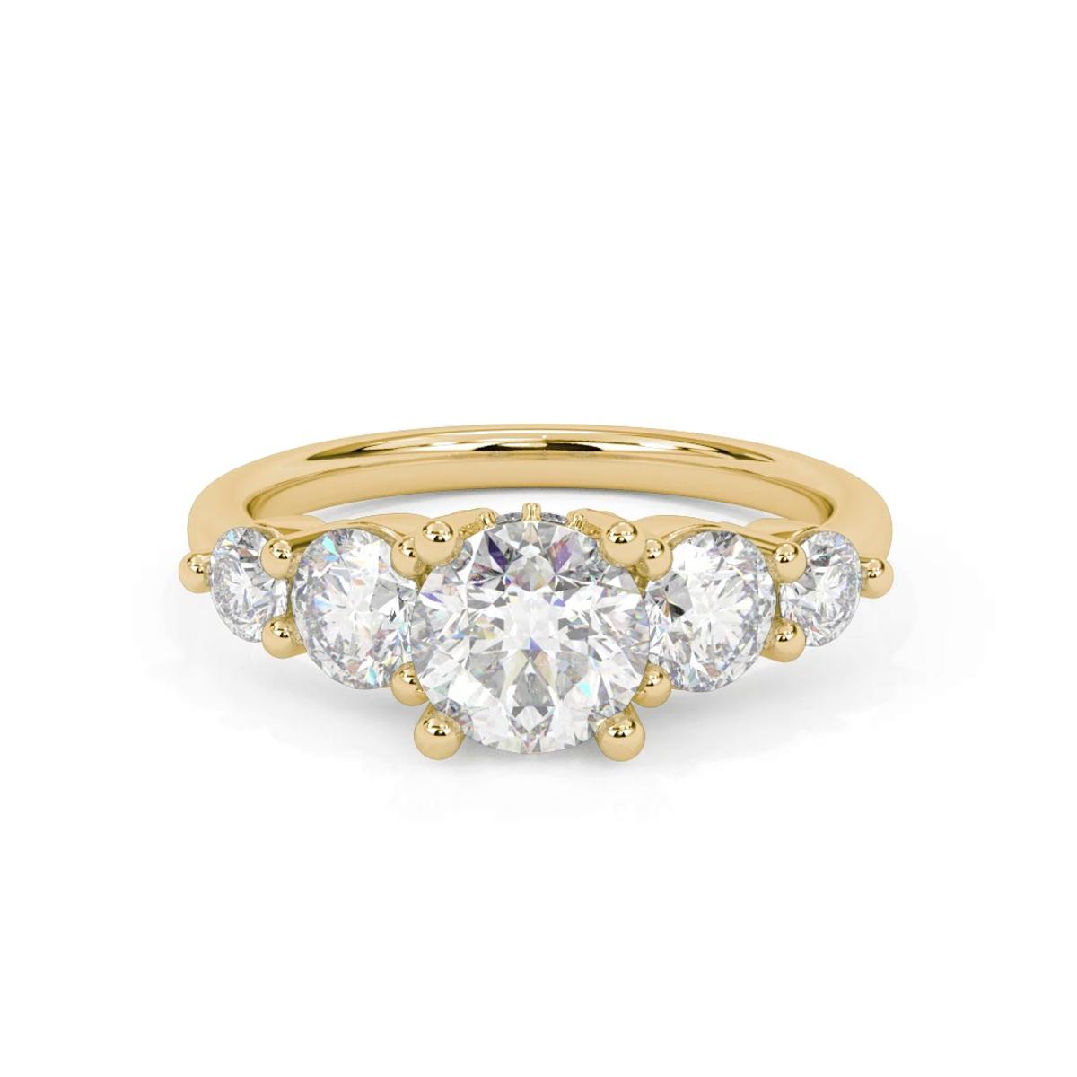 360 degree view of Simone Hidden Halo Engagement Ring