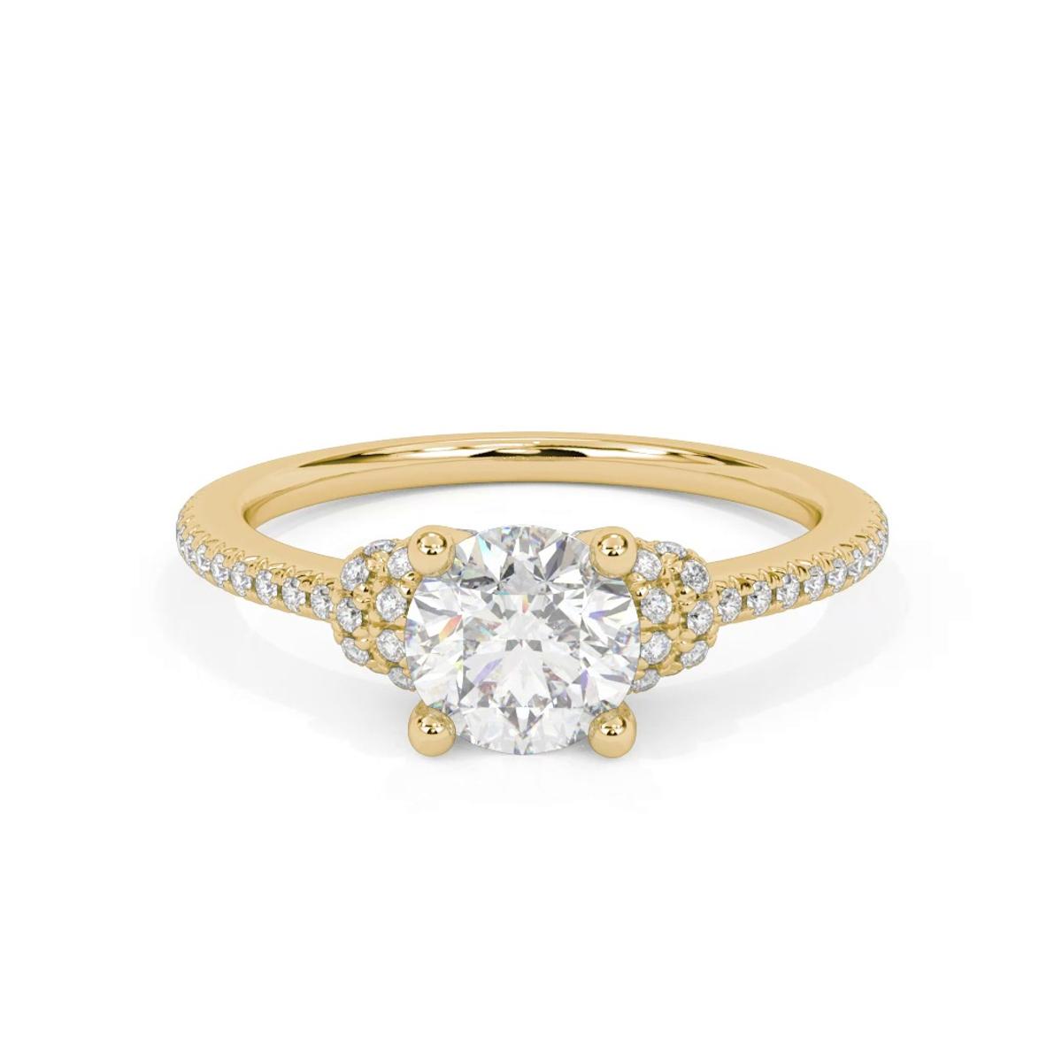 360 degree view of Ariana Diamond Accent Engagement Ring
