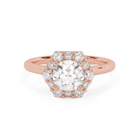 360 degree view of Nala Halo Engagement Ring