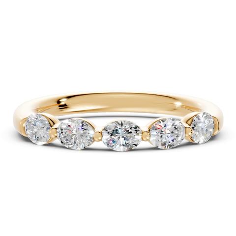 360 degree view of Oval Five-Stone Lab Diamond Band (0.75 ct. tw.)