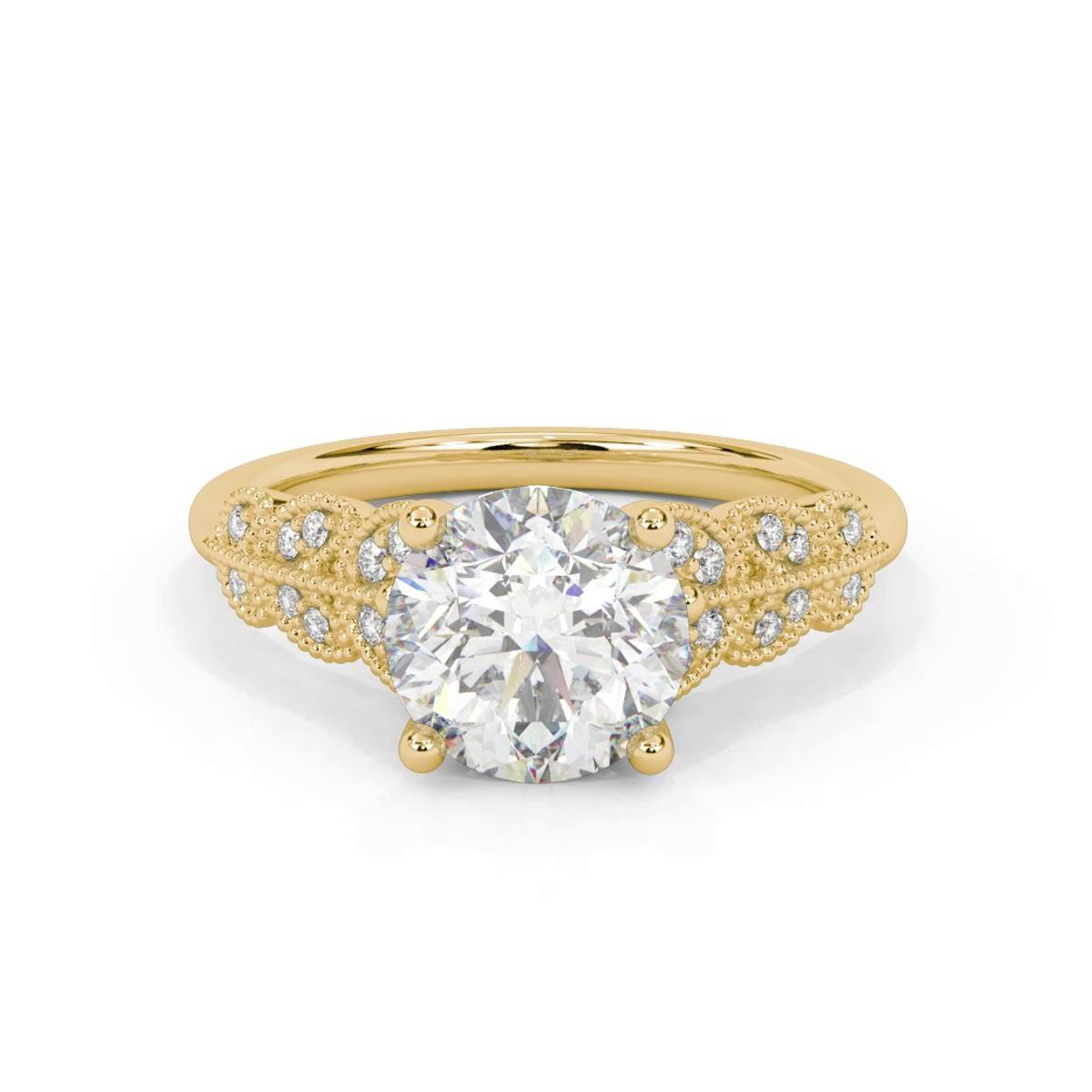 360 degree view of Florant Gardenia Lab Engagement Ring
