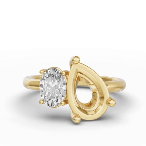 360 degree view of Toi Et Moi Double Oval Lab Diamond Ring (Starting at 3.00 ct. tw.)
