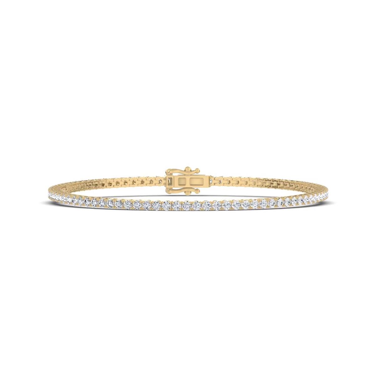 360 degree view of Lab Diamond Vermeil Tennis Bracelet (2 ct. tw.)