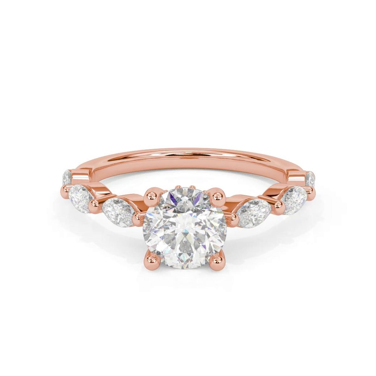 360 degree view of Betty Grand Marquise Diamond Engagement Ring