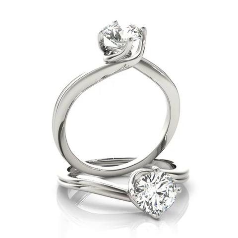 360 degree view of Alberta Bypass Solitaire Engagement Ring