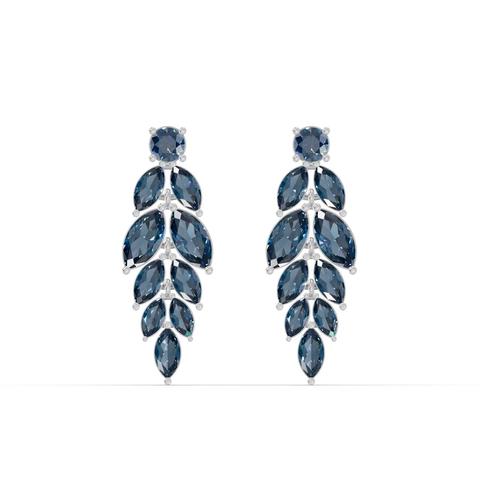 360 degree view of London Blue Topaz Feather Drop Earrings