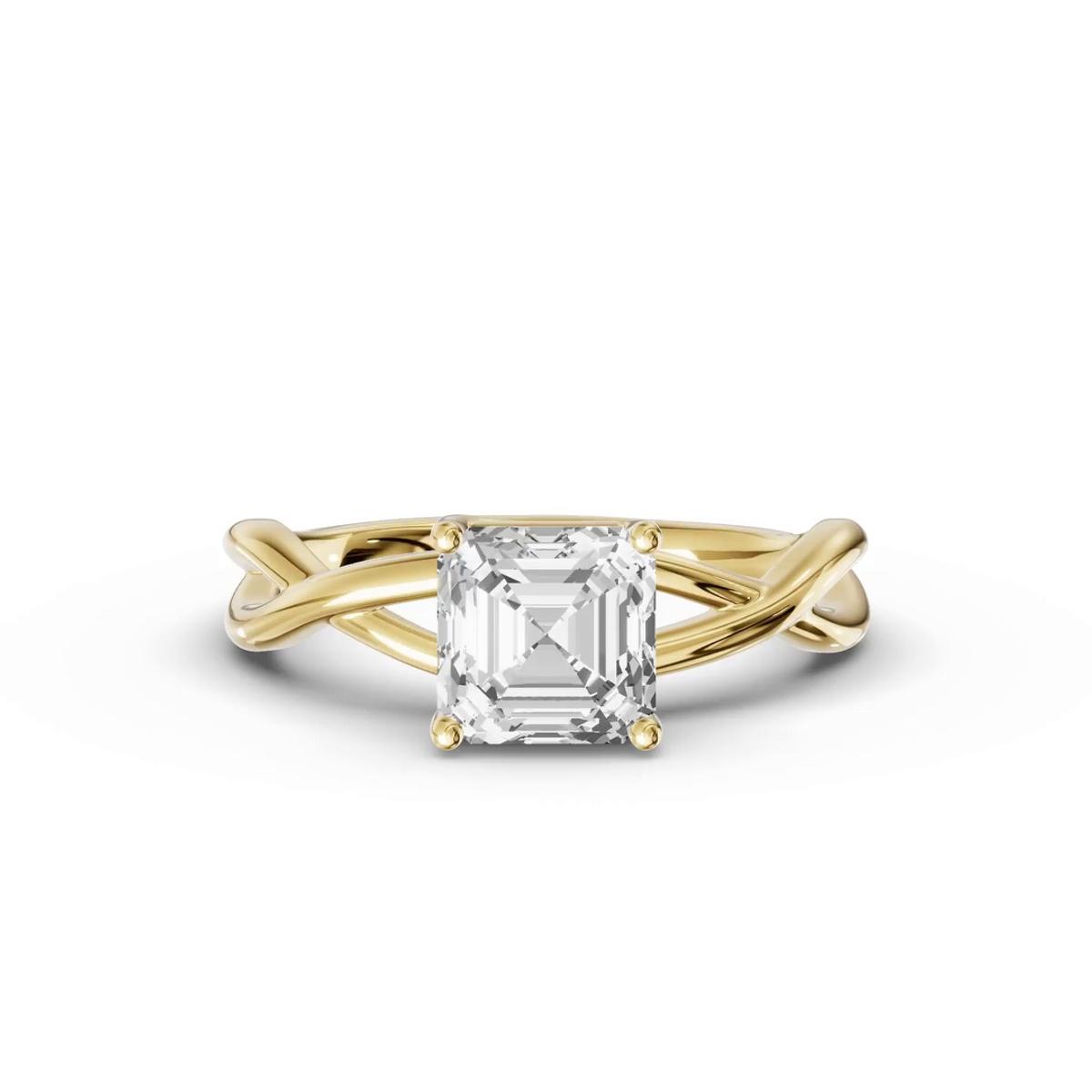 360 degree view of Bianca Twist Engagement Ring