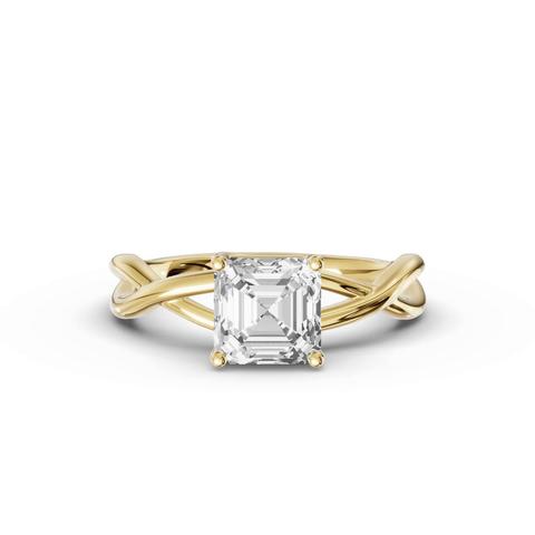 360 degree view of Bianca Twist Engagement Ring