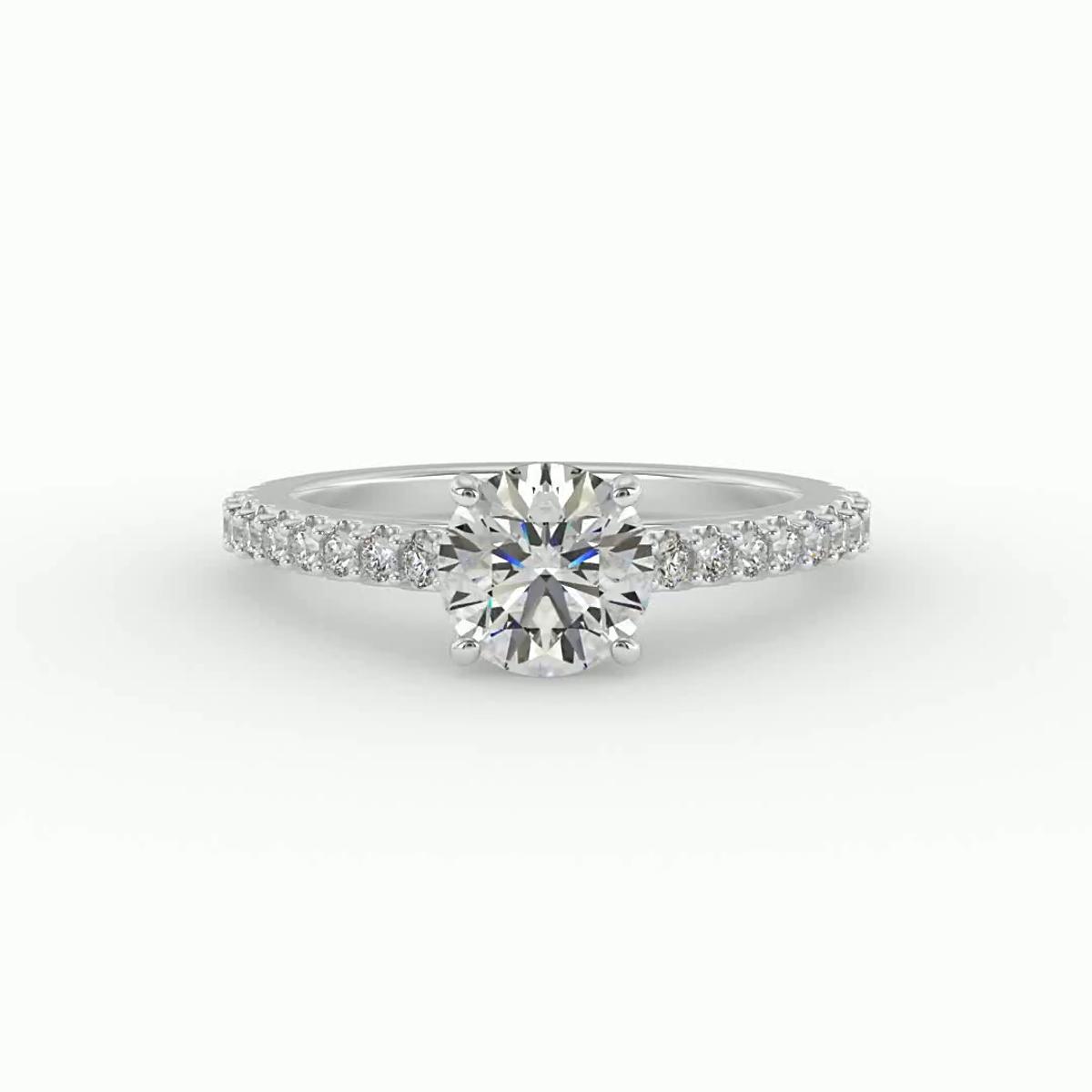 360 degree view of Sage Engagement Ring