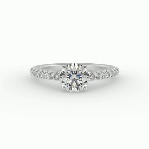 360 degree view of Sage Engagement Ring