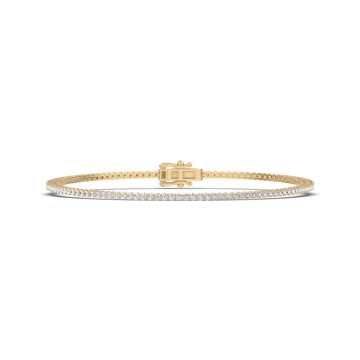 360 degree view of Lab Diamond Vermeil Tennis Bracelet (1 ct. tw.)