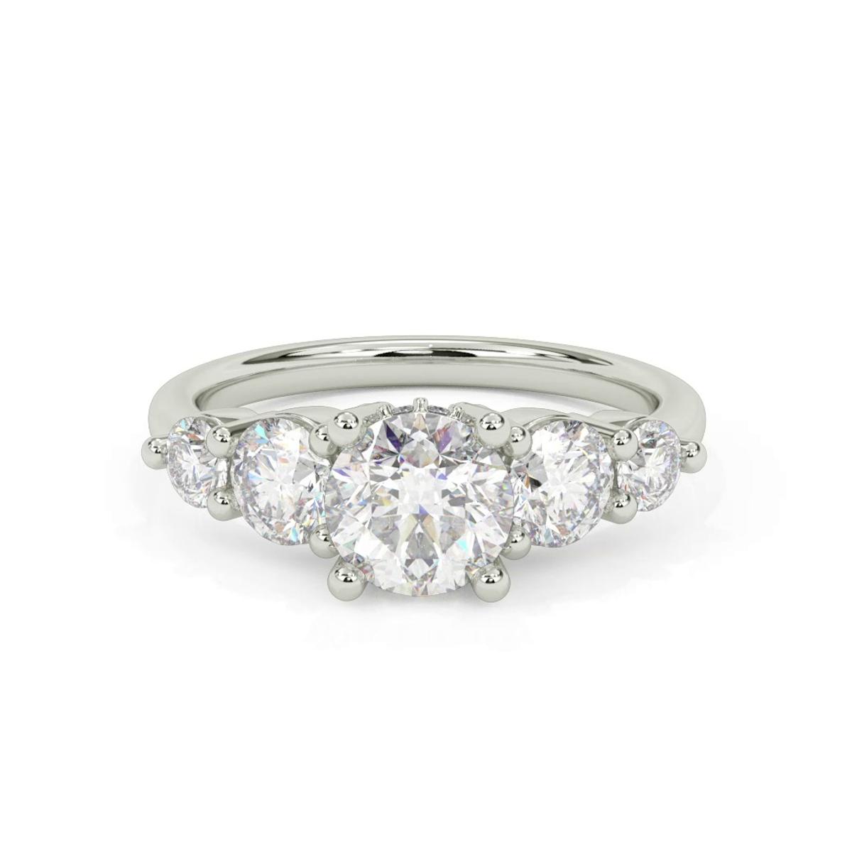 360 degree view of Simone Hidden Halo Engagement Ring