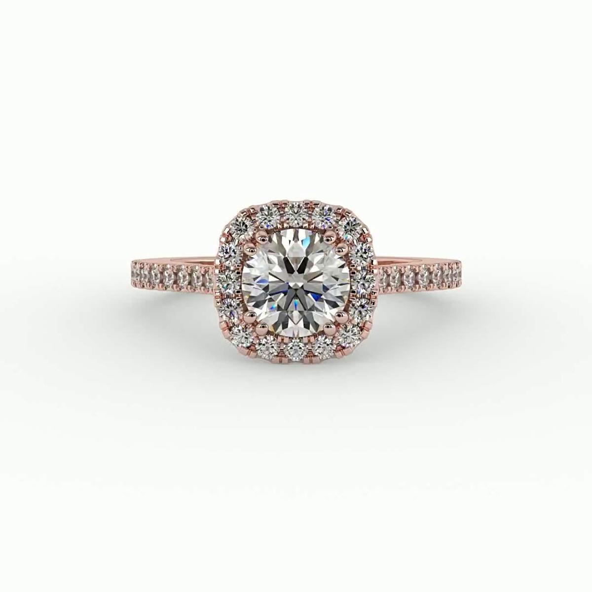 360 degree view of Kailani Halo Engagement Ring