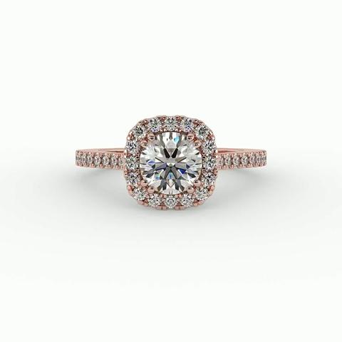 360 degree view of Kailani Halo Engagement Ring
