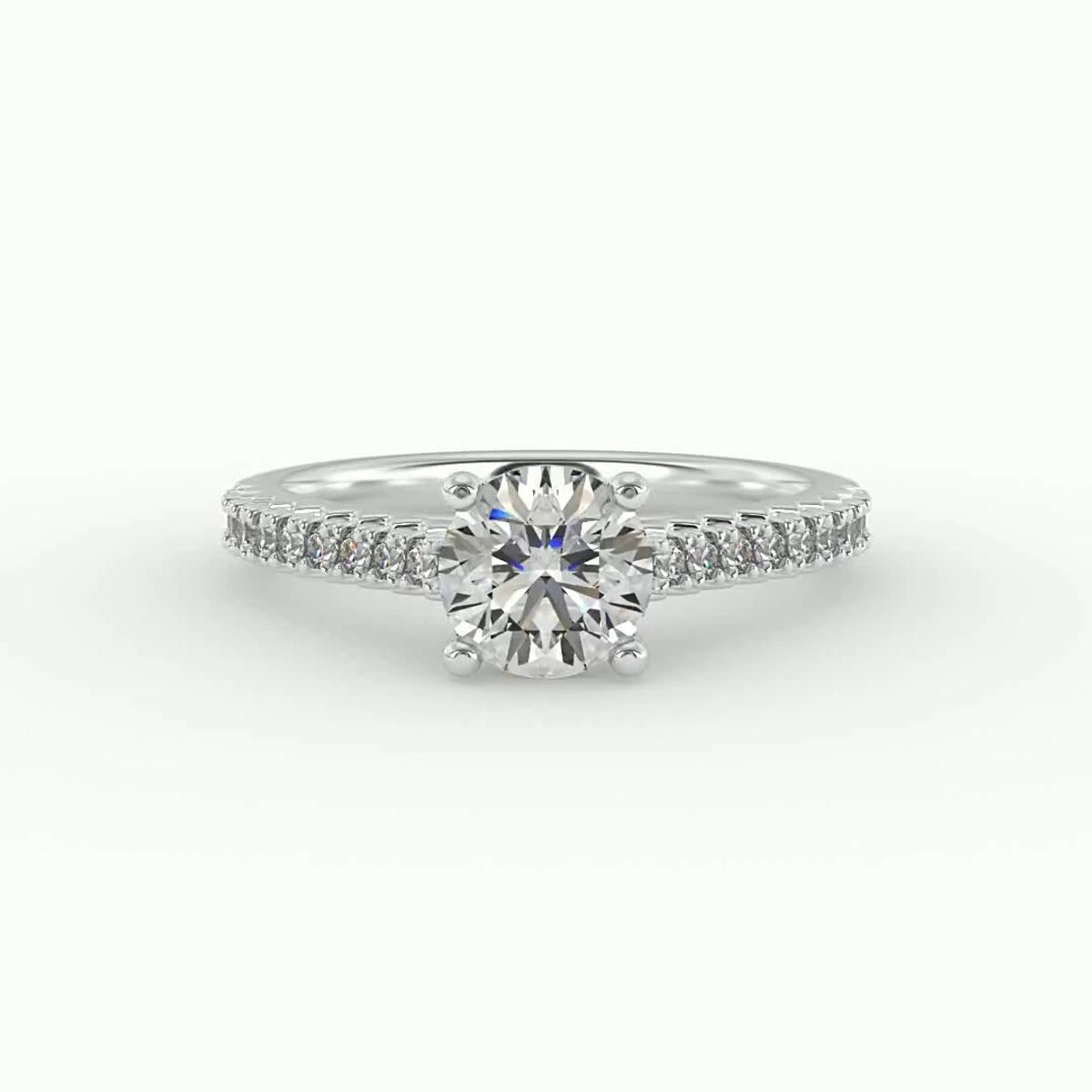 360 degree view of Magnolia Engagement Ring