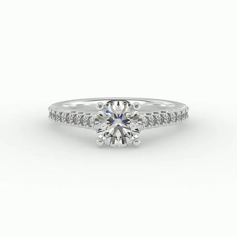 360 degree view of Magnolia Engagement Ring
