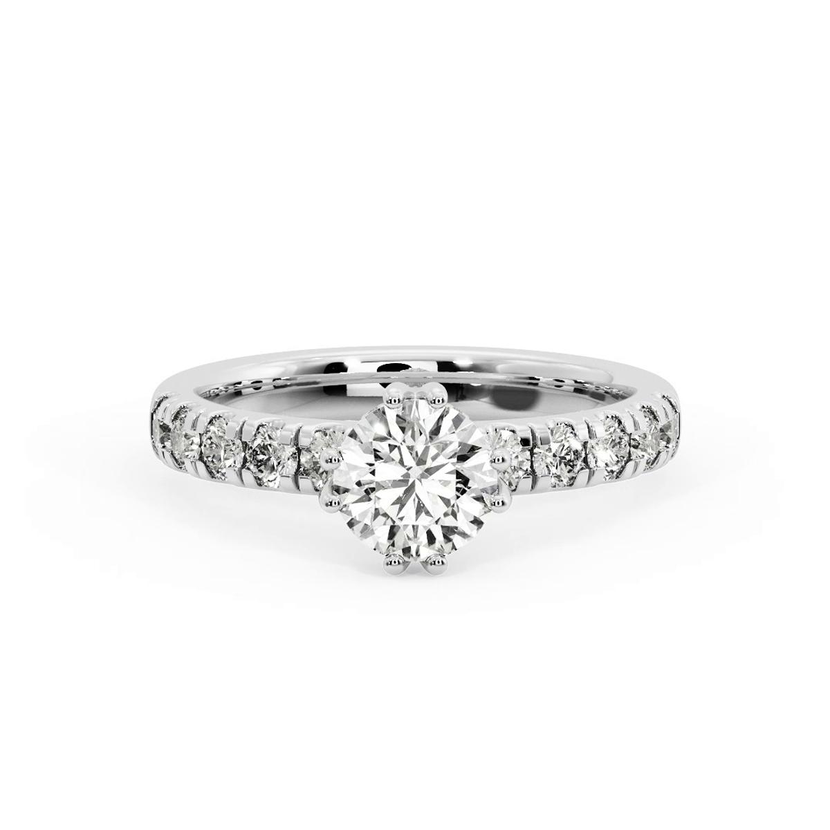 360 degree view of Antonella Double-Prong Hidden Halo Engagement Ring