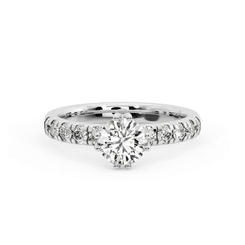 360 degree view of Antonella Double-Prong Hidden Halo Engagement Ring