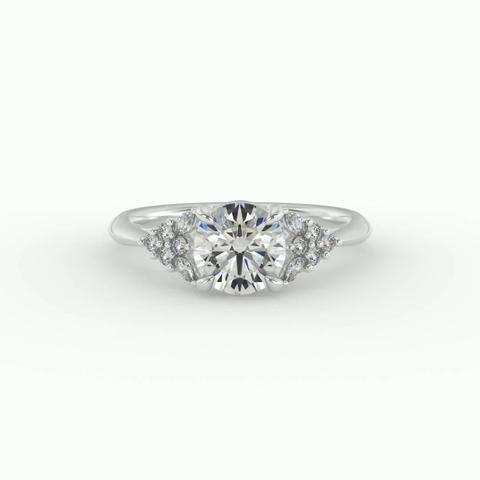 360 degree view of Allison Accented Engagement Ring