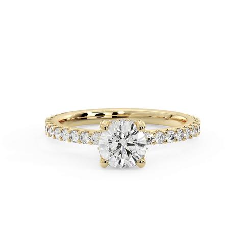 360 degree view of Kenzie Shared Prong Engagement Ring