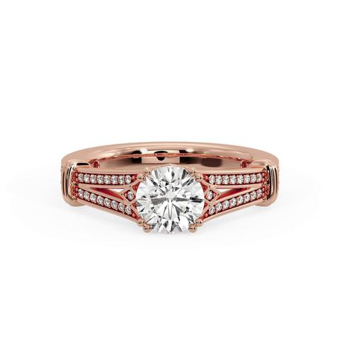 360 degree view of Georgia Art Deco Engagement Ring