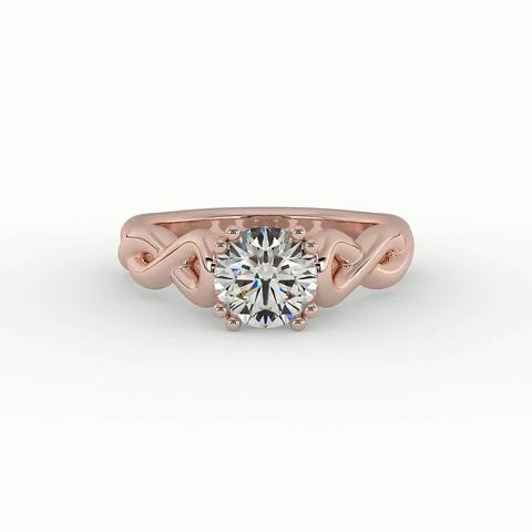 360 degree view of Kylie Solitaire Engagement Ring