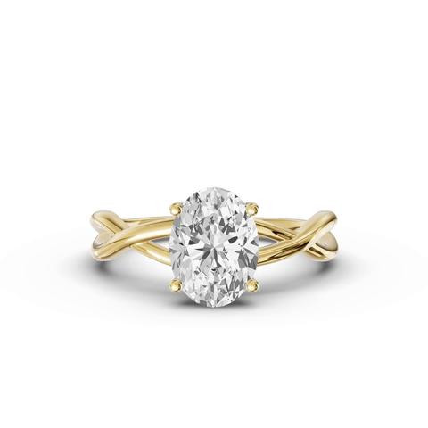 360 degree view of Bianca Twist Engagement Ring